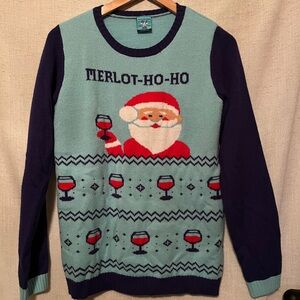 Merlot-Ho-Ho Christmas Sweater Size L